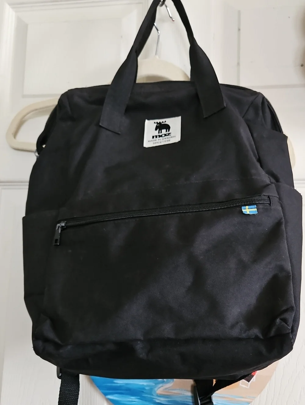 Moz Black Everyday Backpack - Made In Sweden